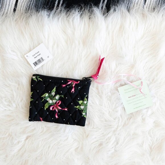 NWT! VERA BRADLEY "NEW HOPE" BREAST CANCER AWARENESS COIN PURSE - Picture 2 of 5